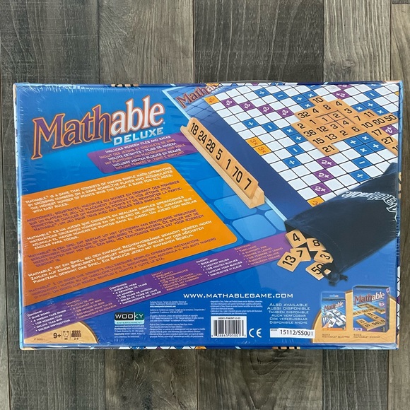 NEW Mathable Deluxe Wood Edition Cross Number Educational Math Game Wooky Sealed - Picture 5 of 6